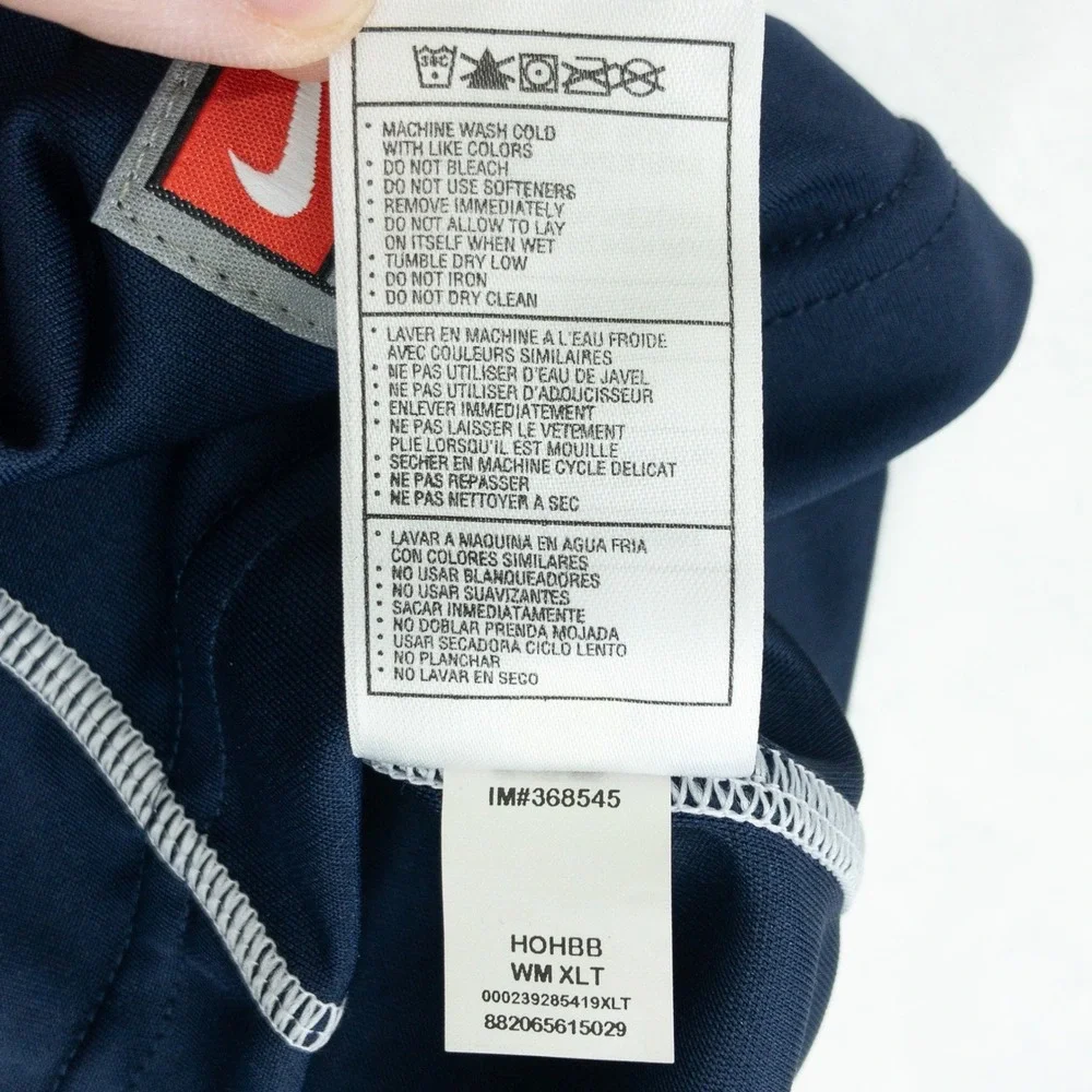 Nike Shooting Jersey Womens XLT Talll Blue Long Sleeve Nike Fit Dry Contrast New